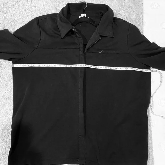Avenue Women’s Black Collared Zip-Up Sweatshirt – Size 22/24 - Picture 6 of 10